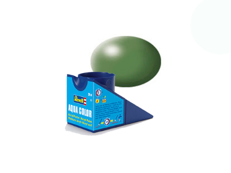 Краска акриловая водорастворимая - Зеленый папоротник, сатиновая, 18 мл