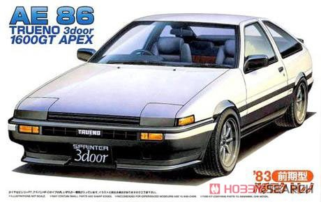 Сборная модель Toyota AE 86 TRUENO 3door 1600GT APEX