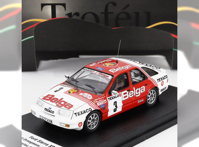 FORD ENGLAND Sierra Xr 4x4 Team Belga №3 Boucles De Spa (1988) Robert Droogmans - Ronny Joosten, Red White