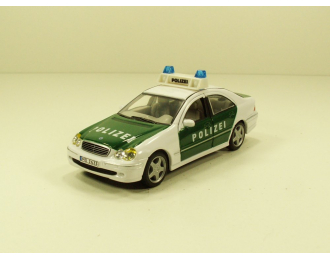 MERCEDES-BENZ W203 C-class Polizei, белый с зеленым