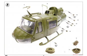 Сборная модель Вертолет UH-1 Huey B/C