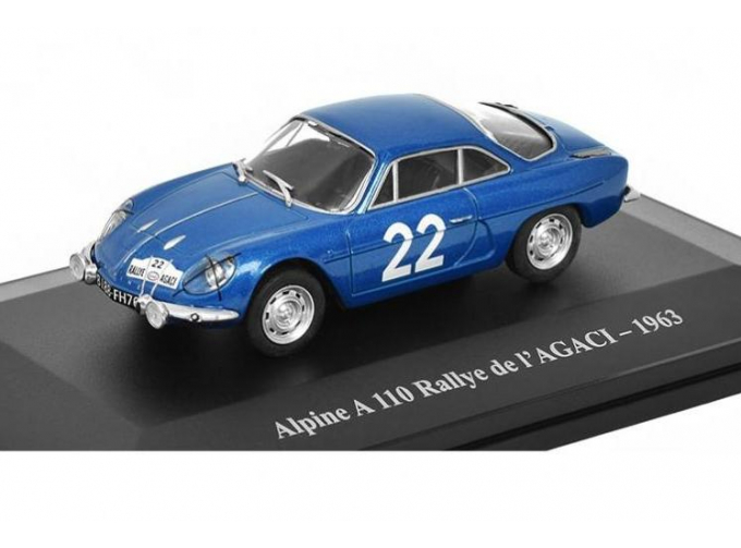 Renault Alpine A 110 #22 Rallye de I'AGACI 1963 1:43 - Eligor časopis s modelem