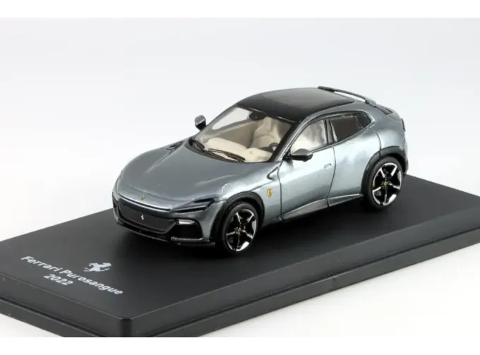 FERRARI Purosangue Suv (2022) -With Showcase, Grigio Silverstone - Grey Met
