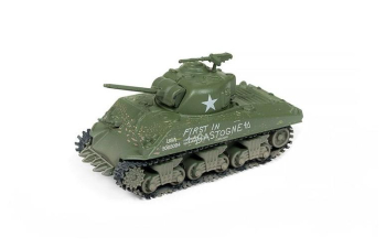 Танк M4A3 Sherman WWII + диорама "Осада Бастони" (1944)