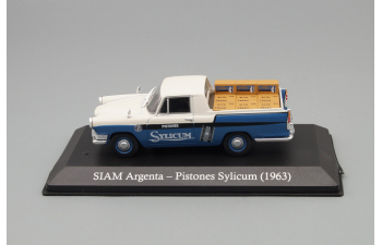 SIAM Argenta Pistones Sylicum (1963), blue / white