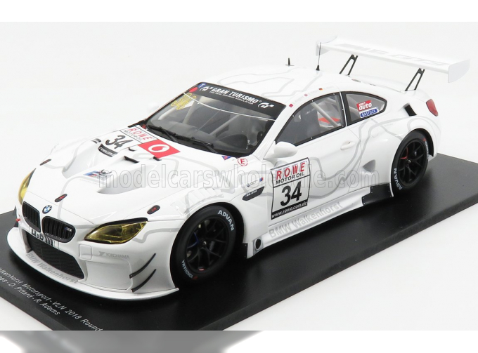 BMW 6-series M6 Gt3 Team Walkenhorst Motorsport N34 Vln Round 9 (2018) C.Krognes - D.Pittard, White