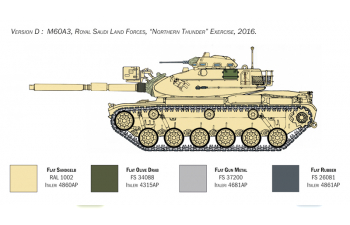 Сборная модель Танк M60A3 Medium Battle Tank