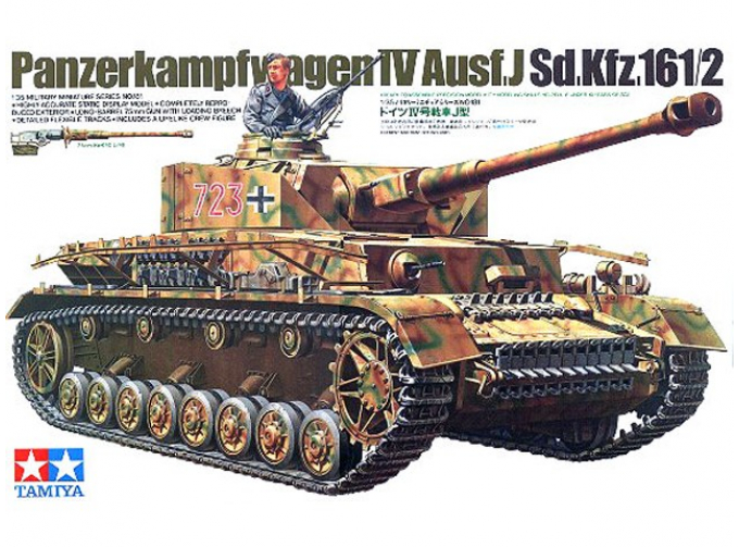 Сборная модель Танк Panzerkampfwagen IV Ausf.J с 1 фигурой танкиста