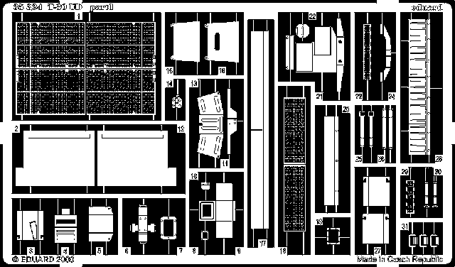 Фототравление для танк Т-80UD