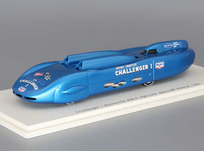 CHALLENGER I Bonneville Mickey Thompson 406.6 mph (one way) LSR Attempt 1960, blue