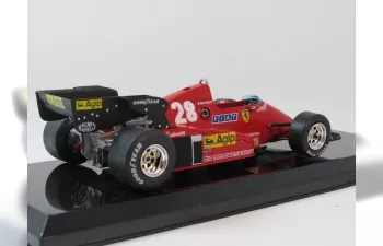 FERRARI F1 126c3 №28 Season (1983) Rene Arnoux - Con Vetrina - With Showcase, Red