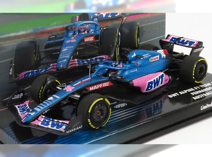 RENAULT F1 A522 Team Alpine Bwt №14 Australian Gp (2022) Fernando Alonso, Blue Pink