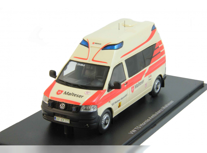 VOLKSWAGEN T5 Hornis Ambulance Malteser SEG Warendorf (2010), biege