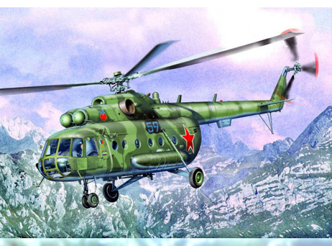 Сборная модель вертолет Ми-8МТ / Ми-17