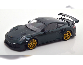 PORSCHE 911 (991/2) GT2 RS Weissach Package (2018), dunkelgrün-metallic/schwarz