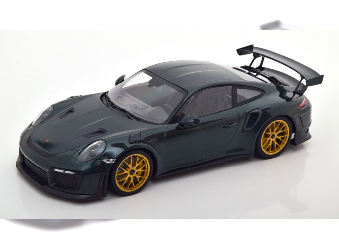 PORSCHE 911 (991/2) GT2 RS Weissach Package (2018), dunkelgrün-metallic/schwarz