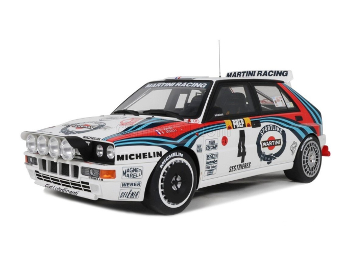 LANCIA Delta HF Integrale GR.A White D. Auriol Rally Monte Carlo (1992), white/blue/red 