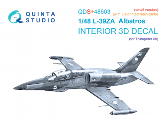 3D Декаль интерьера кабины L-39ZA (Trumpeter) (малая версия) (с 3D-печатными деталями)