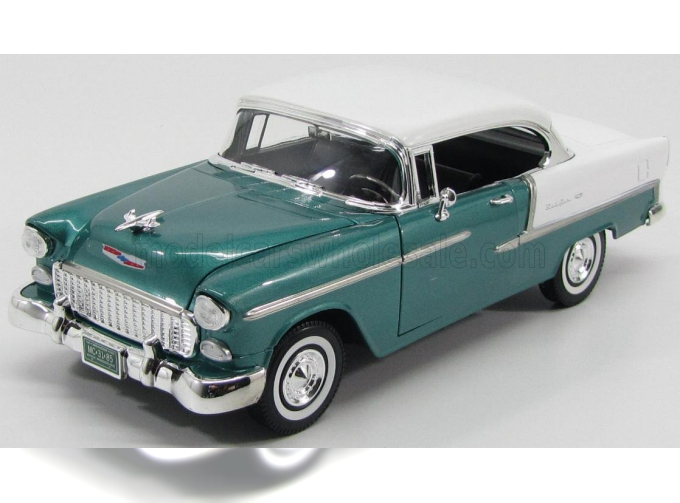 CHEVROLET Bel Air Cabriolet Closed (1955), Green Met White