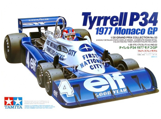 Сборная модель Tyrrell P34 1977 Monaco GP