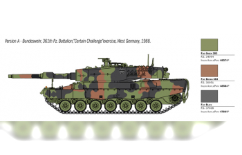 Сборная модель KRAUSS-MAFFEI WEGMANN Tank Leopard 2a4 Military 1998
