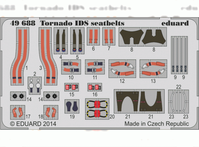 Фототравление для Tornado IDS seatbelts