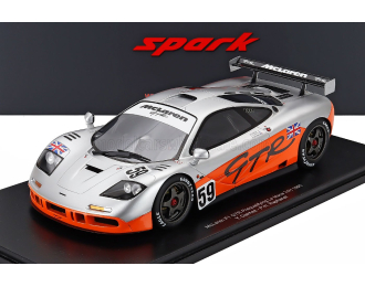 McLAREN F-1 Gtr 6.1l V12 Team Essais №59 Pre-qualifications 24h Le Mans Yannick Dalmas - P.h.raphanel, (1995)  Silver Orange