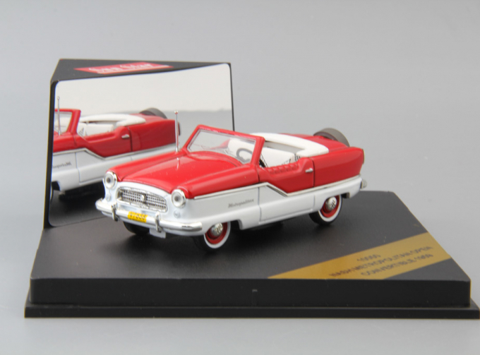 NASH Metropolitan Open Convertible (1959), red / white