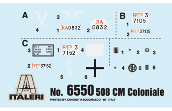 Сборная модель FIAT 508 CM Coloniale with crew