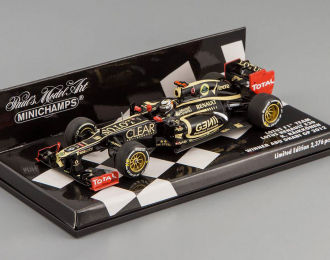 Lotus F1 Team Lotus Renault E20 Kimi Raikkonen Winner Abu Dhabi GP (2012), black / gold 