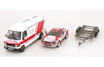 TOYOTA Celica ST165 Gr.A RAC Rally with Mercedes transporter (1990)