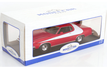 FORD Gran Torino Coupe (1975), red / white
