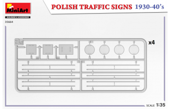 Сборная модель Дорожные знаки, Польша 1930-1940