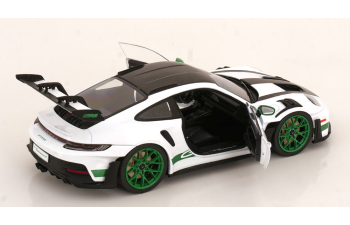 PORSCHE 911 (992) GT3 RS / Tribute to Carrera RS Package (2024), white / green / black