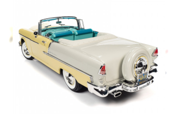 CHEVROLET Bel Air Convertible (1955) Harvest Gold & India Ivory (золотой с бежевым)