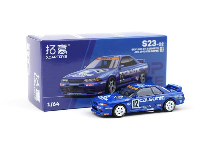 NISSAN Skyline GT-R (BNR32) JTC Calsonic #12 1990, blue