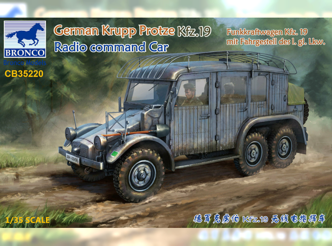 Сборная модель German Krupp Protze Kfz. 19 Radio Command Car