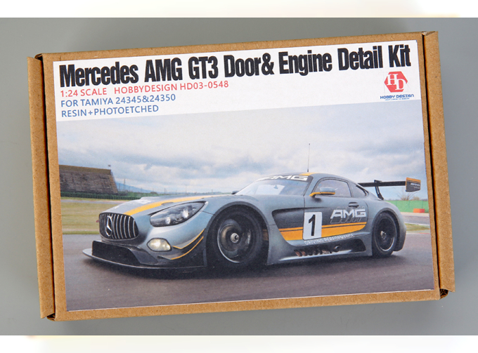 1/24 Mercedes AMG GT3 Door&Engine Detail Kit(Resin+PE+Metal Logo+Metal parts)