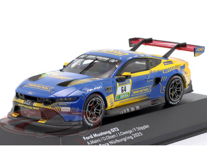 FORD Mustang GT3 #64 24h Nuerburgring Dennis Olsen, Arjun Maini, Frank Stippler, Jusuf Owega (2025)