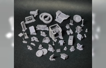 Сборная модель Трактор МТЗ-80 с плугом ПЛН-3