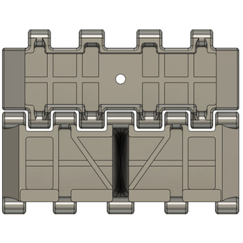 Сборные траки шевронные поздние Тип-34, Тип 4