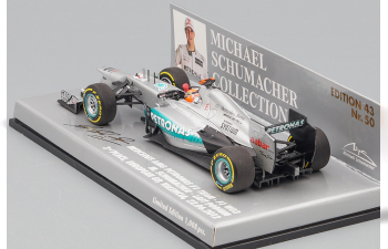 MERCEDES-BENZ AMG Petronas F1 Team - F1 W03 M. Schumacher - Last Podium 3rd Place European GP Valencia 22.06 (2012), silver / black