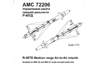 Набор для доработки Советская / российская управляемая ракета класса воздух-воздух Р-40ТД (2 шт.)