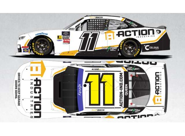 Chevrolet #11 Brenden *Butterbean* Queen *Action Industries*, white/orange/black 2025