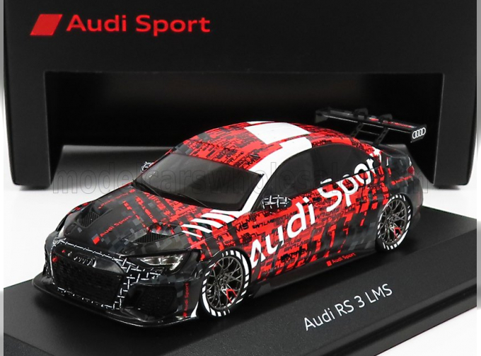 AUDI A3 Rs3 Lms Mj22 Audi Sport Press (2022), Red Black White