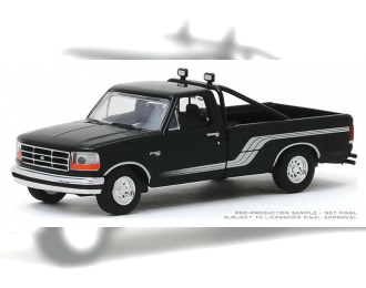 FORD F-150 Pick-Up 4x4 1992 Raven Black with Silver Stripes