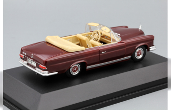 MERCEDES-BENZ 220SE W111 cabrio (открытый верх), бордовый