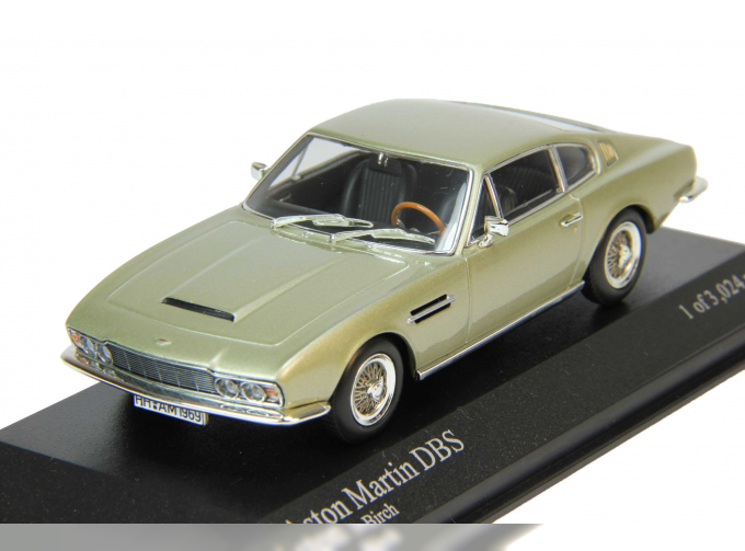 ASTON MARTIN DBS (1969), silver / green met