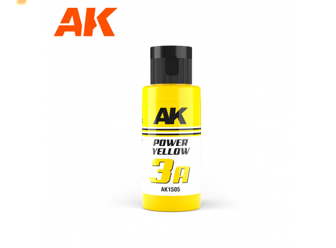 Краска акриловая Dual Exo 3A - Power Yellow, 60ml