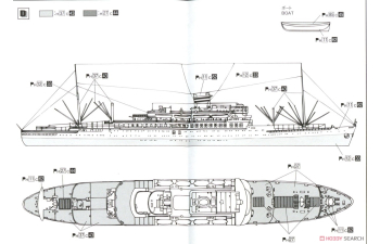 Сборная модель Japanese Passenger Liner Nitta-Maru